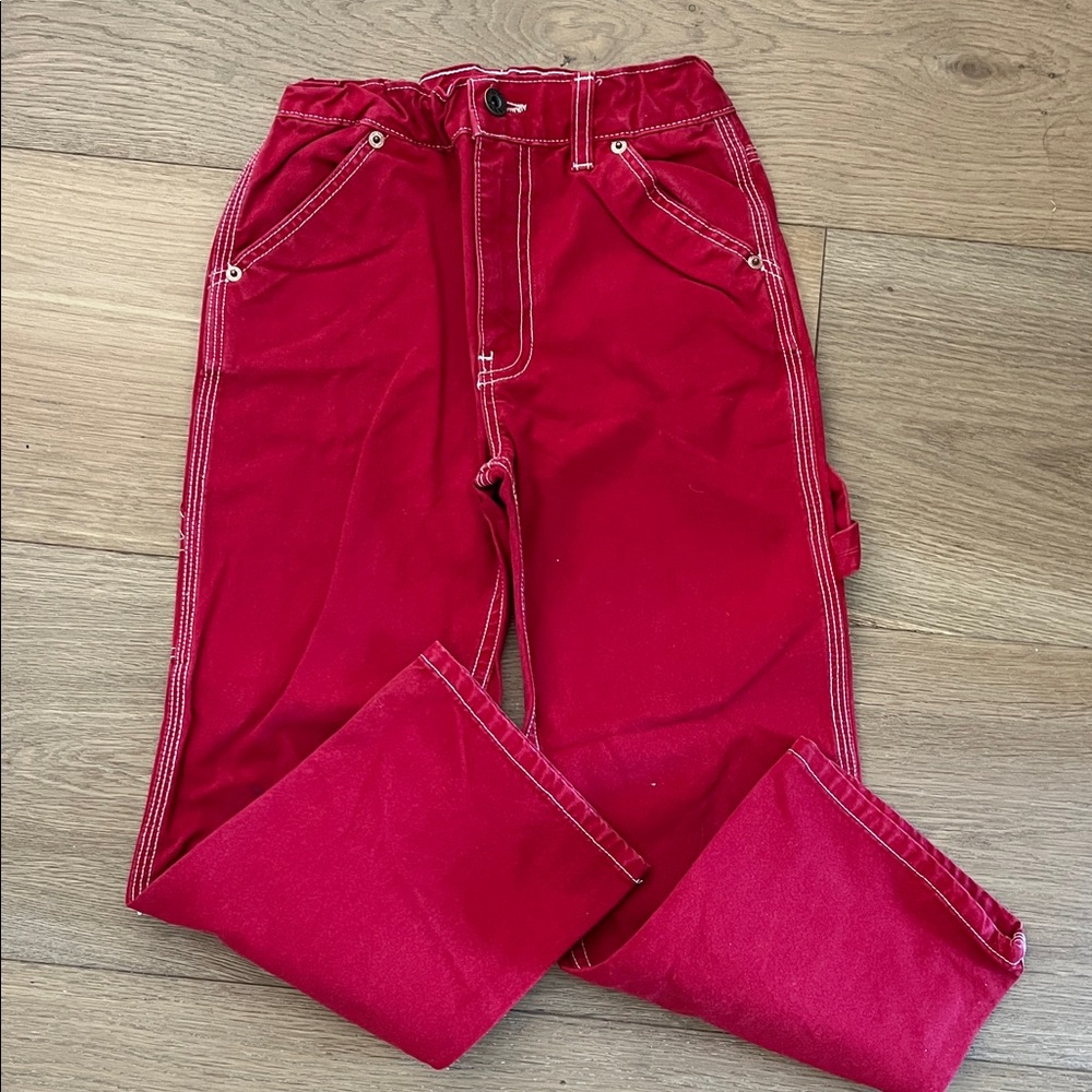 Hey Gang Kids Red Casual carpenter Pants